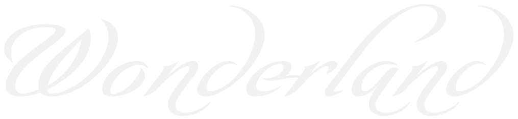 wonderland logo wit